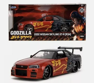 MODELLINO AUTO STATICO JADA NISSAN SKYLINE GTR 2002 GODZILLA SCALA 1/24 - Immagine 1 di 4