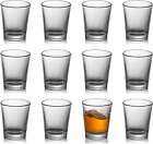 12 Pack Shot Glasses, 1.5 Oz Clear Shot Glass Cups Set with Heavy Base for Bar R