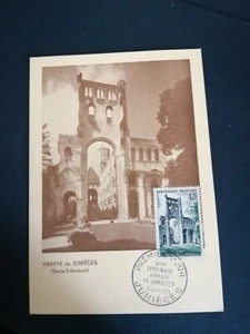 France Premier Day FDC Yvert 985 Abbey Signature Normandy Abbatial 12F Jumièges - Picture 1 of 1