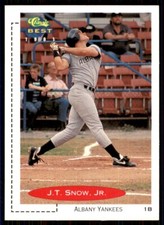 1991 Classic Best J.T. Snow Jr. Albany-Colonie Yankees #279