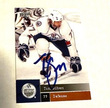 Autographed 2007-08 Upper Deck UD Victory TOM GILBERT #224 Rookie RC