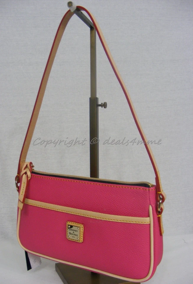 Dooney & Bourke EN904 HP Carley Lola Should Bag Hot Pink