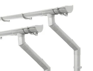 INEFA Set grondaie casetta da giardino NW 100 PVC - Foto 1 di 16
