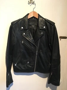 LEVI'S LADIES 100% AUTHENTIC LEATHER BIKER JACKET - Picture 1 of 4