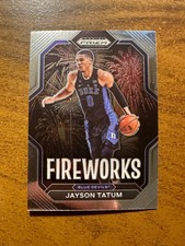 JAYSON TATUM 2023 Prizm Draft Picks FIREWORKS #20 Basketball Card