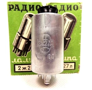 2J27L / 2Zh27L / 2Sh27L / 4P700 / RV2 HF RUSSIAN PENTODE TUBE NOS NEW - Picture 1 of 3