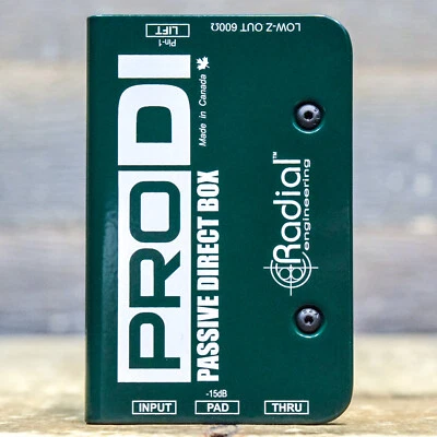 Radial Engineering ProDI Single-Channel (Mono) Passive Instrument Direct Box - Image 1 of 4
