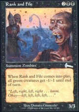 4x Rank and File MTG Urza's Legacy NM Magic Regular