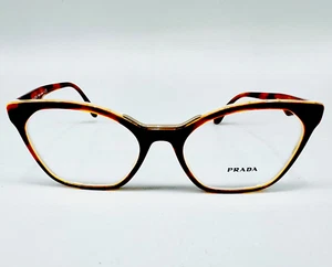 Prada PR 09UV TH 7101 Women Eyeglasses 54-18-140mm- Brown- 100% Authentic - Picture 1 of 6