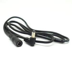 10pcs 3.3ft/1m DC Power Right Angle 5.5x2.1mm Male To Female Extension Cabble - Picture 1 of 4