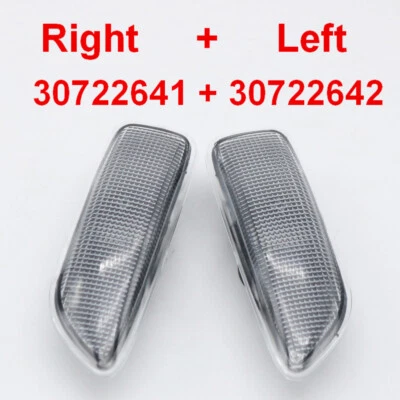 2* For Volvo S60 S80 V70 XC70 XC90 MK1 BLACK LED Side Marker Lights Lamp - Imagem 1 de 4