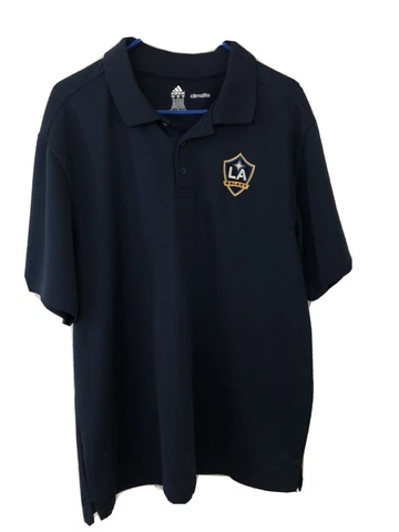 LA Galaxy Adidas Navy Performance Polo Shirt, Men's XL Cover