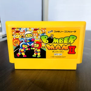 Bomberman 2 Nintendo Famicom Hudson Soft 1991 Japanese Version HFC-2X Action - Picture 1 of 24