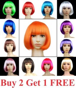 Sexy BOBO Full Wig Multiple Colors Cosplay Costume Anime Halloween Party Hair