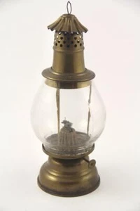 Antique Holmes Booth & Hayden Brass Skaters Lantern Waterbury CT - Picture 1 of 12