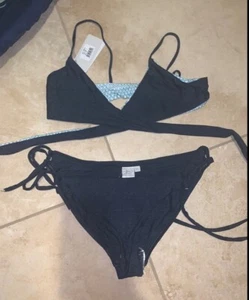 LSPACE CROSSOVER JEAN DENIM LIKE BIKINI - Picture 1 of 1