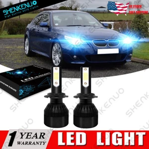 For BMW X3 2004-2016 X5 2000-2013 X1 12-2016 8000K COB H7 Low Beam LED Headlight - Picture 1 of 12