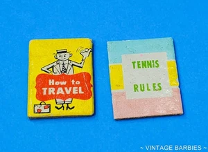 (2) Vintage Barbie Doll Cardboard Books Minty - 1960's - Picture 1 of 2