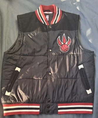Rare Mitchell And Ness Toronto Raptors Retro Puffer Vest Size Large - Image 1 of 4