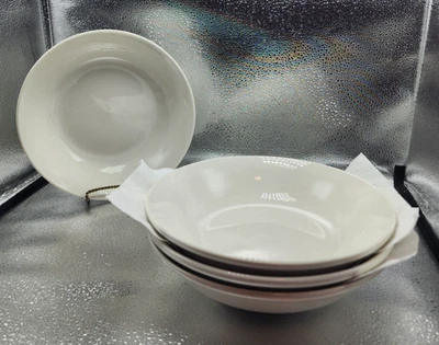 Oneida Grato Porcelain White Soup/Salad/Cereal Bowls (Set of 4) READ!!! - Image 1 of 4