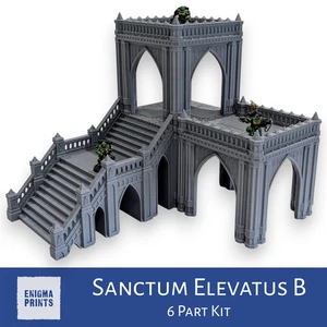 Sanctum Elevatus - Terreno impreso en 3D gótico de 28 mm para juegos de guerra de mesa - Imagen 1 de 9