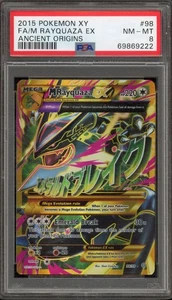 Pokemon M Rayquaza EX XY Ancient Origins Full Art #98 PSA 8 - Picture 1 of 2