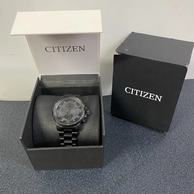Мужские часы-хронограф Citizen Eco-Drive Nighthawk Blackout нержавеющая сталь - Изображение 1 из 4