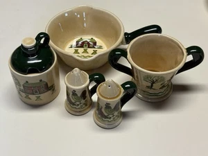 Poppytrail by Metlox HOMESTEAD PROVINCIAL Gravy Bowl,Mustard/Jelly Jar,Sugar,S&P - Picture 1 of 21