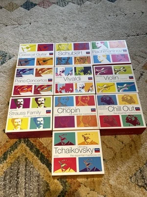 Lot of 10 Decca The Essential Masterpieces 5CD Rachmaniv Vivaldi Chopin Violin Foto 1 de 4