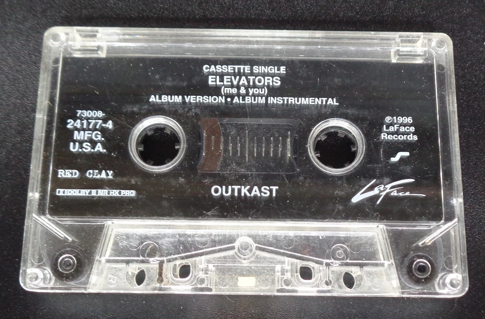 Outkast-Elevators Cassette Single 1996 LaFace Records  CASSETTE ONLY C046 - Image 1 of 1