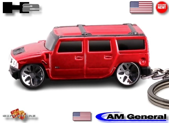 🎁🎄🎅 🆕 RARE KEY CHAIN RED BLACK HUMMER H2 4X4 CUSTOM Ltd Ed. 💕GREAT GIFT💕🎁 - Image 1 of 4