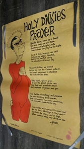 Vintage Original Holy Dickies Gebet Satirik Richard Nixon Poster - Bild 1 von 1