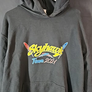 Rare Cedar Point Skyhawk Team 2021 Employee Hoodie XL Black - Picture 1 of 9