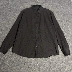 UNTUCKit Dress Shirt Mens 2XL Black Stone Wrinkle-Free Regular Fit Button Down - Picture 1 of 20
