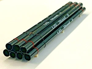 N Scale Loads - 13419 - Stack of Steel Pipes - US Steel - Black - Imagen 1 de 2