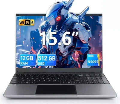 2025 NEU SGIN 15,6 Zoll Laptop 8GB 128GB 256GB 512GB SSD Intel Celeron Window 11 - Bild 1 von 4