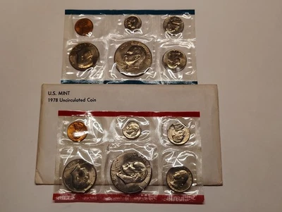 1978 us mint uncirculated coin sets lot - Image 1 of 4