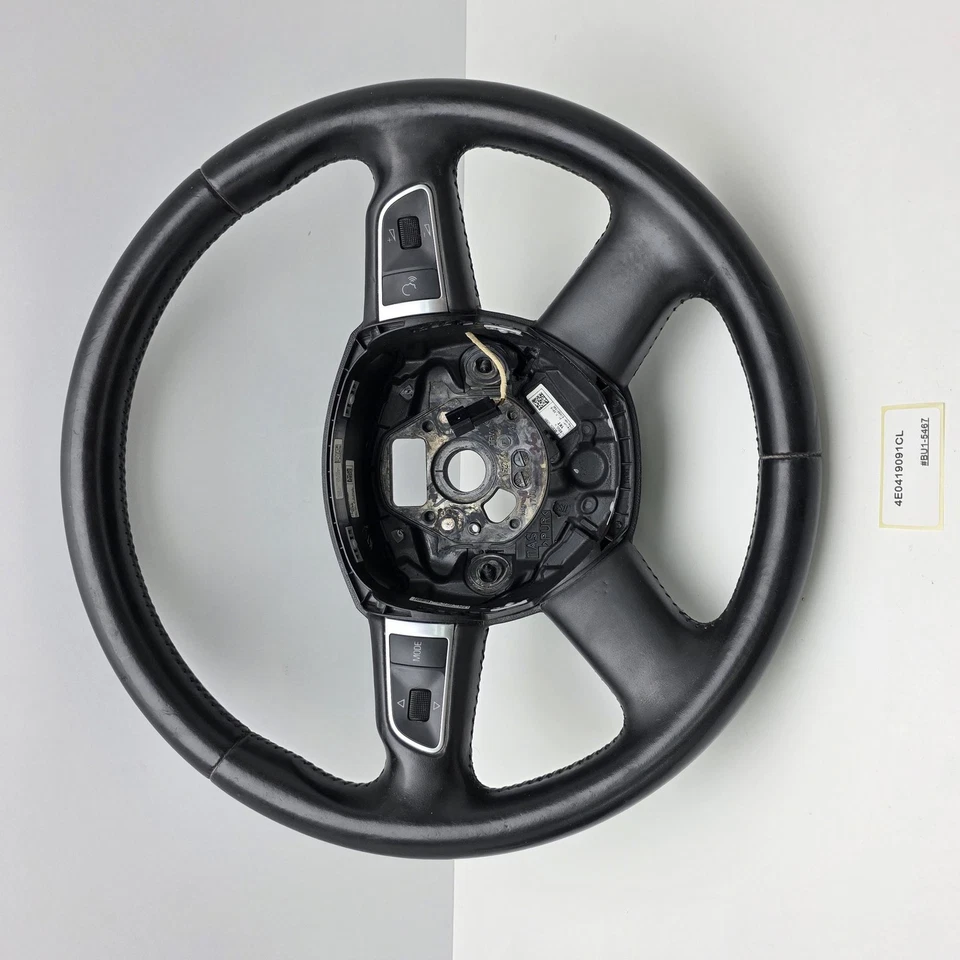 2006-2015 Audi Q7 4-Spoke Leather Steering Wheel 4E0419091CL - Image 1 of 4