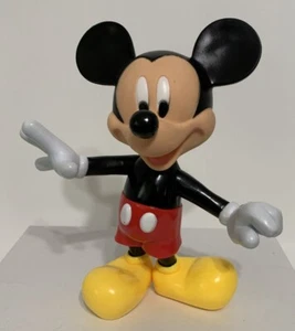 Vintage Disney Collectible Mickey Mouse 8” Plastic Posable Toy Figure - Picture 1 of 8