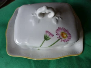 Lata de mantequilla Villeroy & Boch MY GARDEN EXCELENTE estado 2 piezas campana de mantequilla Buttiére - Imagen 1 de 8