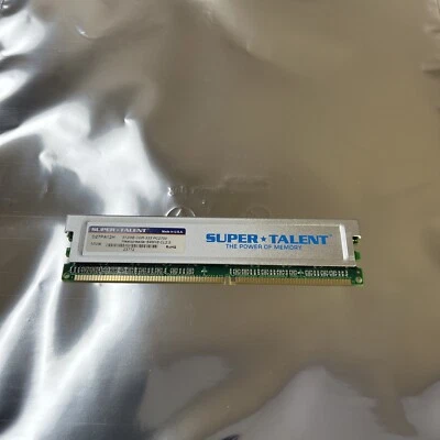 Super Talent D27PA12H 512MB DDR 333MHZ PC2700 184-PIN CL2.5 MEMORY - Image 1 of 4