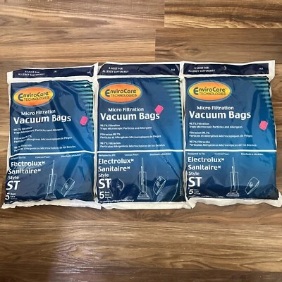 EnviroCare Micro Filtration 15 Vacuum Bags Fits Electrolux Sanitaire Style ST - Image 1 of 4