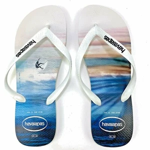 Sandalias chanclas de playa con logotipo ajustado Havaianas para mujer talla 13 - Imagen 1 de 4