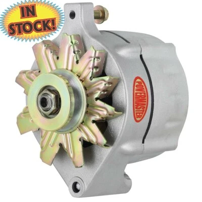 Powermaster 8-47101 1-Groove V-Pulley/3" Flange 100A Ford Alternator - Natural - Image 1 of 3