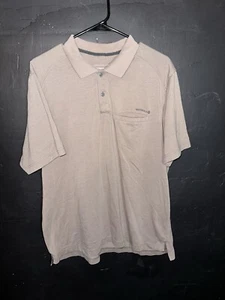 Merrell Polo Shirt Adult Extra Large Light Brown Pocket Embroidered - Picture 1 of 6