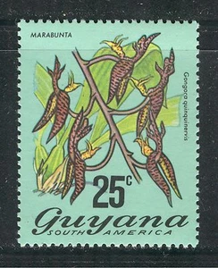 GUYANA 1972, BLUME ""MARABUNTA"" Scott 141: ""25c IN DER MITTE"", POSTFRISCH - Bild 1 von 1
