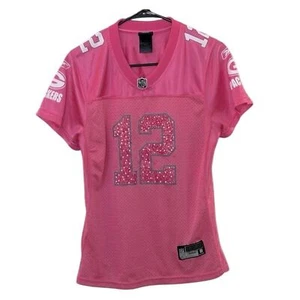 NFL Green Bay Packers Aaron Rodger’s #12 Pink Reebok Jersey. Size L Kids/Juniors - Picture 1 of 15