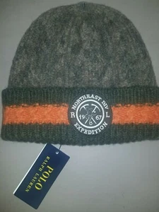 Polo Ralph Lauren Lambswool Camouflage Beanie Mütze RL 1967 Northeast Expedition  - Bild 1 von 3