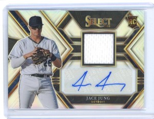 2023 JACE JUNG PANINI SELECT JERSEY RELIC AUTO SILVER #ED 87/99!!