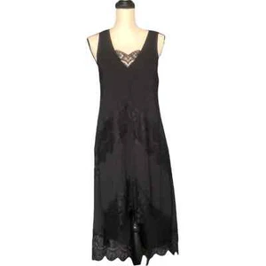 Sugar + Lips Black Lace High Low Dress Sz S - Picture 1 of 8